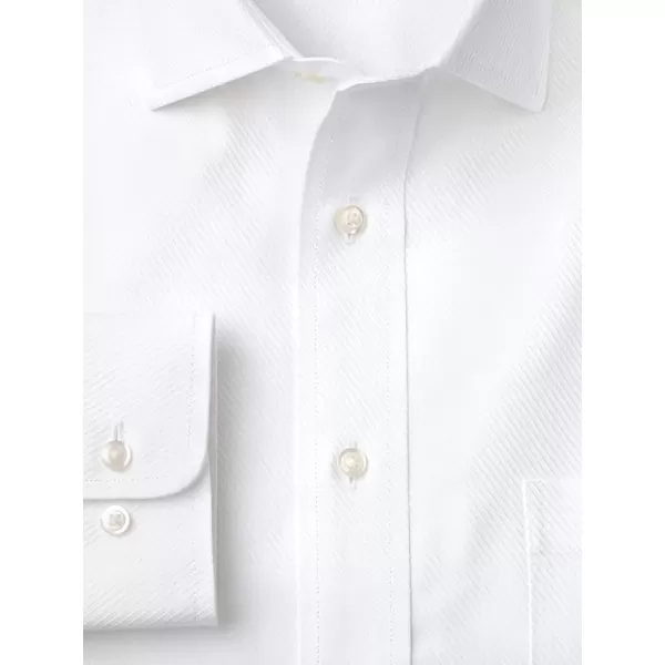 imagePaul Fredrick Mens NonIron Cotton Twill Windsor Spread Collar Dress ShirtWhite