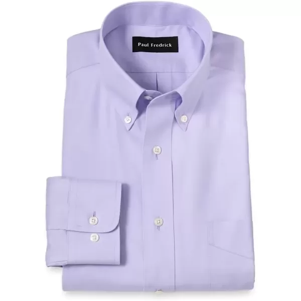 imagePaul Fredrick Mens Slim Fit NonIron Cotton Button Down Collar Dress ShirtLavender