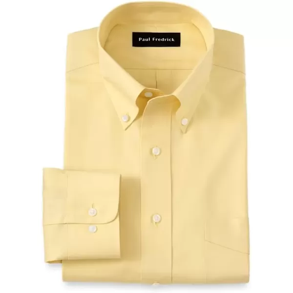 imagePaul Fredrick Mens Slim Fit NonIron Cotton Button Down Collar Dress ShirtYellow