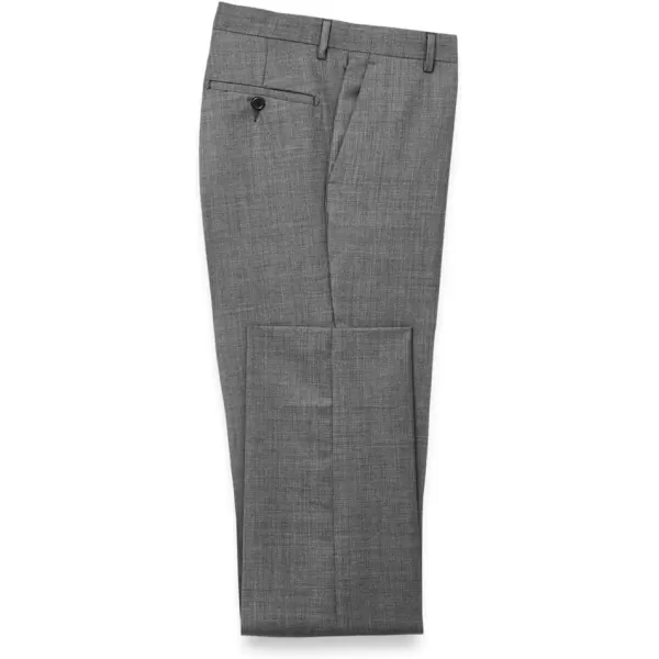 imagePaul Fredrick Mens Wool Sharkskin Flat Front PantsCharcoal
