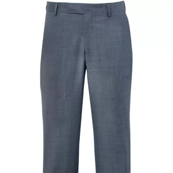 imagePaul Fredrick Mens Wool Sharkskin Flat Front PantsGrey