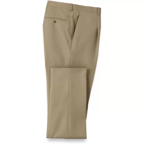 imagePaul Fredrick Mens Wool Single Pleat PantsBritish Tan