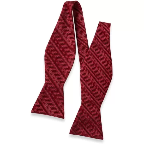 imagePaul Fredrick Mens Herringbone Woven Silk Selftie Bow Tie