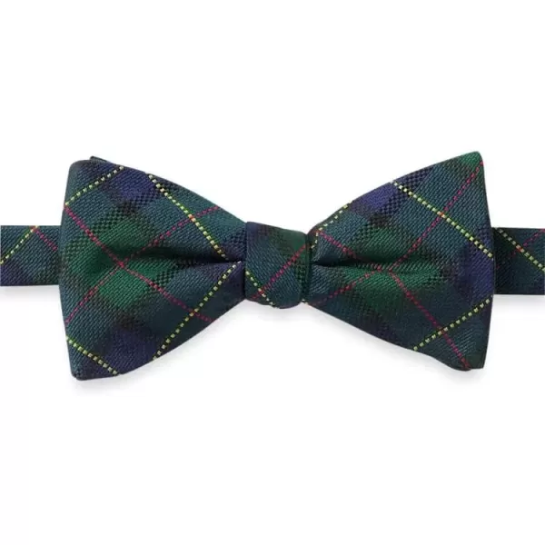 imagePaul Fredrick Mens Plaid Woven Silk Pretied Bow Tie