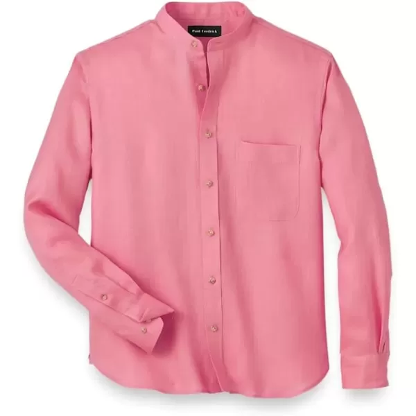 imagePaul Fredrick Mens Slim Fit Linen Solid Casual ShirtPink