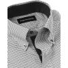 imagePaul Fredrick Mens Tailored Fit NonIron Cotton Check Dress ShirtBlack  White