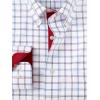 imagePaul Fredrick Mens Tailored Fit NonIron Cotton Check Dress ShirtBlueRed