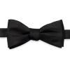 imagePaul Fredrick Mens Solid Woven Silk Pretied Bow Tie