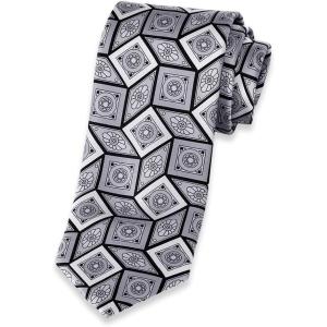 imagePaul Fredrick Mens Medallion Printed Italian Silk Tie