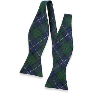 imagePaul Fredrick Mens Plaid Woven Silk Selftie Bow Tie