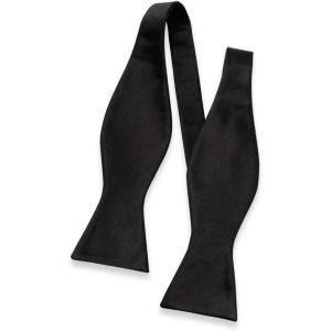 imagePaul Fredrick Mens Solid Woven Silk Selftie Bow Tie