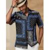 imagePaul Fredrick Mens Slim Fit Cotton Paisley Print Casual Shirt