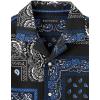 imagePaul Fredrick Mens Slim Fit Cotton Paisley Print Casual Shirt