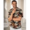 imagePaul Fredrick Mens Slim Fit Cotton Tropical Print Casual Shirt