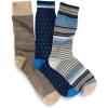 imagePaul Fredrick Mens 3 Pack Cotton Blend SockBlue Multi
