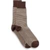 imagePaul Fredrick Mens Houndstooth Cotton Blend SockBrown