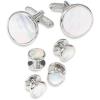imagePaul Fredrick Mens Mother Of Pearl Stud SetWhite