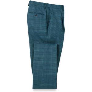 imagePaul Fredrick Mens Microfiber Houndstooth Single Pleat Suit Pants