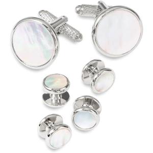 imagePaul Fredrick Mens Mother Of Pearl Stud SetWhite