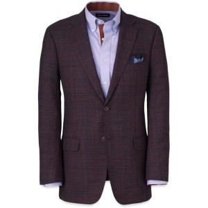 imagePaul Fredrick Mens Wool Plaid Single Breasted Notch Lapel Suit Jacket