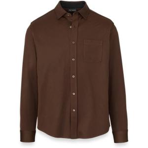 imagePaul Fredrick Mens Cotton Blend Button Front Polo