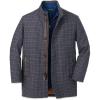 imagePaul Fredrick Mens Wool Blend Check Carcoat