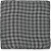 imagePaul Fredrick Mens Houndstooth Silk Pocket SquareIvorySilver