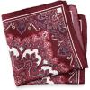 imagePaul Fredrick Mens Medallion Silk Pocket SquareBurgundy