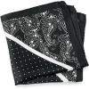 imagePaul Fredrick Mens Paisley Silk Pocket SquareBlack
