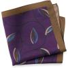imagePaul Fredrick Mens Botanical Silk Pocket SquarePurple Multi