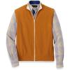 imagePaul Fredrick Mens Cotton Full Zip Mock Neck VestRust