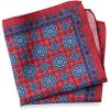 imagePaul Fredrick Mens Medallion Silk Pocket SquareRedBlue