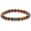 imagePaul Fredrick Mens Semi Precious Bead BraceletTan Multi