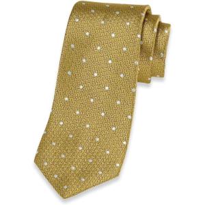 imagePaul Fredrick Mens Dot Woven Silk TieGold