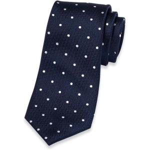 imagePaul Fredrick Mens Dot Woven Silk TieNavy