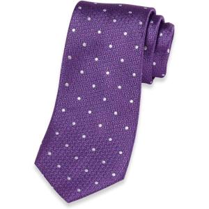 imagePaul Fredrick Mens Dot Woven Silk TiePurple