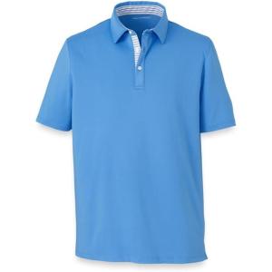 imagePaul Fredrick Mens Performance Blend Three Button PoloBlue