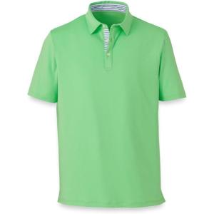 imagePaul Fredrick Mens Performance Blend Three Button PoloLime