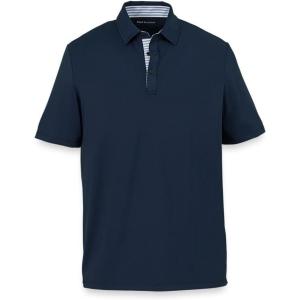 imagePaul Fredrick Mens Performance Blend Three Button PoloNavy