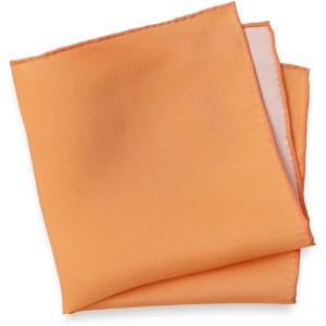 imagePaul Fredrick Mens Solid Silk Pocket SquareMelon