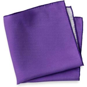 imagePaul Fredrick Mens Solid Silk Pocket SquarePurple