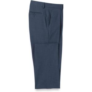 imagePaul Fredrick Mens Microfiber Check Single Pleat PantsNavy