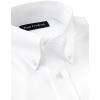 imagePaul Fredrick Mens Tailored Fit Cotton NonIron Pinpoint Cotton Dress ShirtBlue Stripe