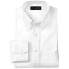 imagePaul Fredrick Mens Tailored Fit Cotton NonIron Pinpoint Cotton Dress ShirtWhite