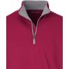 imagePaul Fredrick Mens Performance Blend Quarter Zip Mock NeckBurgundy