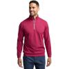 imagePaul Fredrick Mens Performance Blend Quarter Zip Mock NeckBurgundy