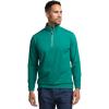 imagePaul Fredrick Mens Performance Blend Quarter Zip Mock NeckGreen