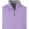 imagePaul Fredrick Mens Performance Blend Quarter Zip Mock NeckPurple