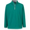 imagePaul Fredrick Mens Performance Blend Quarter Zip Mock NeckGreen