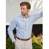 imagePaul Fredrick Mens Classic Fit Comfort Stretch NonIron Plaid Dress Shirt
